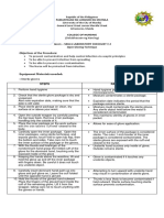 Updated Revised-Open Gloving Technique Checklist