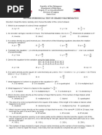 Second Periodical Math 9