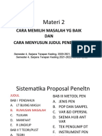 Materi 2 Memilih Masalah Dan Judul