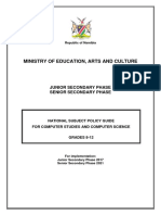 National Subject Policy Guide For Computer Studies 2021