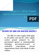 Irr Chapter II - Water Supply