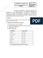 Manipulacion de Productos Quimicos