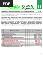 Be11 - Recomendação de Manutenção Preventiva para Compressores Parafuso