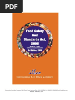 Ilbco's Food Safety Standards Act (3rd Edition 2009) Published by Rajan Nijhawan