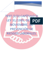 Test Capítulo III 2-3 Ley 31-1995