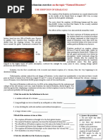 The Eruption of Krakatau Reading Comprehension Exercises - 114230