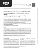 2020-Patient Safety and Quality Improvement - Ethical Principles For A Regulatory Approach To Bias in Healthcare Machine Learning