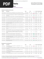 Fastmarkets Ores and Alloys Prices Daily 2023-01-26