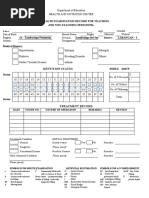 Oral Health Examination Record For TNTP