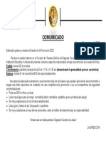 COMUNICADO - SALIDA DEL VIAJE DE PROMdbdnndbsjdjdOCIÓN 2022