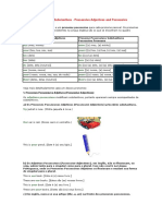 Pronomes Adjetivos e Substantivos