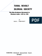 Cultural Revolt in A Colonial Society: The Non Brahman Movement in W Estern India: 1873 To 1930