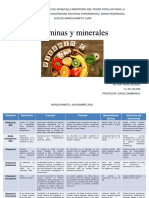 Cuadro Descriptivo Vitaminas y Minerales