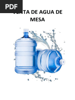 Venta de Agua de Mesa