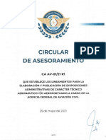 Circular de Asesoramiento: CA AV-01/21 R1