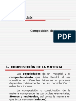 Materiales: Composición de La Materia