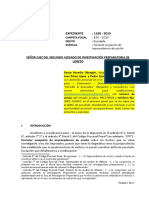 Exepxión de Improcedencia de Acción Exp. N ° 1160-2019