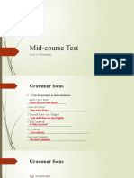 A2 - 3 - Mid Course Test With Key - Slideshow