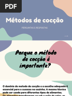 Revisão 3.1 - Metodos de Cocção