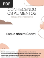 Revisão 4 - Conhecendo Os Alimentos - MIUDOS