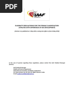 IAAF Eligibility Regulations For The Female Classi