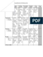 20 Points Rubrics