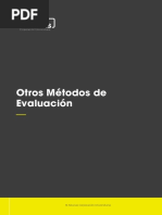 Otros Metodos de Evaluacion