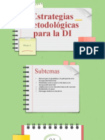 Bloque 3. Estrategias Metodológicas para Las DI