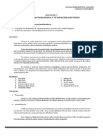 LAS 5 Preparation and Standardization of 1N Sodium Hydroxide Solution 2