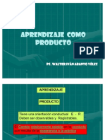 Aprendizaje Como Producto