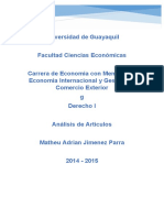 Análisis Sobre Los Artículos de Los Derechos Humanos