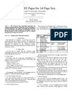 Sample IEEE Paper For A4 Page Size: First Author, Second Author, Third Author