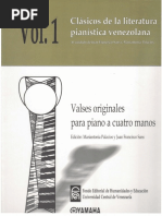 Valses Originales para Piano A Cuatro Manos