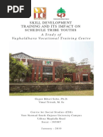 Skill Development Training and Its Impact On Schedule Tribe Youths