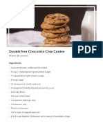 DoubleTree Chocolate Chip Cookie Official Recipe - Hilton