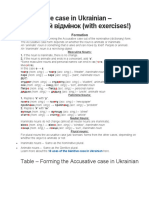 Accusative case in Ukrainian - Знахідний відмінок