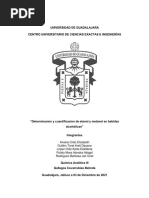 Determinacion y Cuantificacion de Etanol y Metanol en Bebidas Alcohólicas