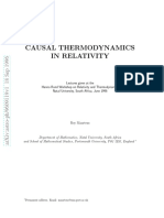 Causal Thermodynamics in Relativity - Maartens