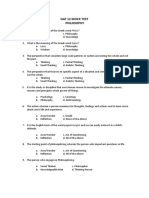 PHILOSOPHY Mock Test 