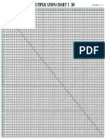 Multiplication Chart 50 X 50 SaturdayGift