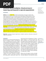 Olmesartanamlodipine Blood Pressure Lowering and Beyond in Special Populations