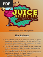 B. Sample of Business Plan Presentation - Juice Mart Bar