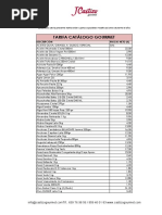 TARIFA Catálogo GOURMET 21-12-22