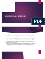 Sociological Analysis