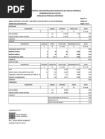 Gobierno Autonomo Descentralizado Municipal de Santo Domingo Subdireccion de Costos Análisis de Precios Unitarios