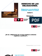 Semana 6 - Obligaciones-Obligaciones Divisibles e Indivisibles, O. Pluralidad de Sujetos y Transmisión.