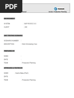 SAP PP Material Master Work Scheduling View