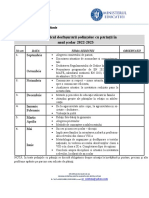 Lectorate Parinti - Graficul Sedintelor VIII-a