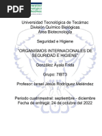 Organismos Internacionales de Seguridad e Higiene