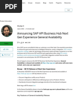 Announcing SAP API Business Hub Next Gen Experience General Availability